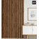 3D decorative slats, wooden strips for walls, ceiling, or partition wall (28x37 mm) (light walnut)
