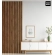 3D decorative slats, wooden strips for walls, ceiling, or partition wall (28x37 mm) (light walnut)