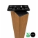 Profile for rotating horizontal WPC slats, RE-01