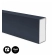 Architectural louvers, galvanized metal, 10x5x300 cm, ANTHRACITE (RAL 7016)
