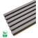 WPC fasadni panel TWIX SLIM, SIVA s crnim fugama, 6 tankih letvica (0,64 m²)