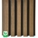 WPC homlokzati panel TEAK TWIX MINI, 5 lamella, 217x2900 mm, csiszolt felület
