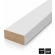 Decorative 3D wall wood slat, MDF, for wall or partition walls (28x60mm) (oak)