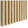 3D dekorativne letvice za zid, ukrasne, drvene (hrast sonoma) 1,6x3cm