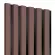 Zidni drveni panel od lamela, obloga, crna HDF ploča, pudrasto roza, 30x275cm