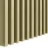 3D dekorativne letvice za zid, ukrasne, drvene (zlato metalik) 1,6x3cm