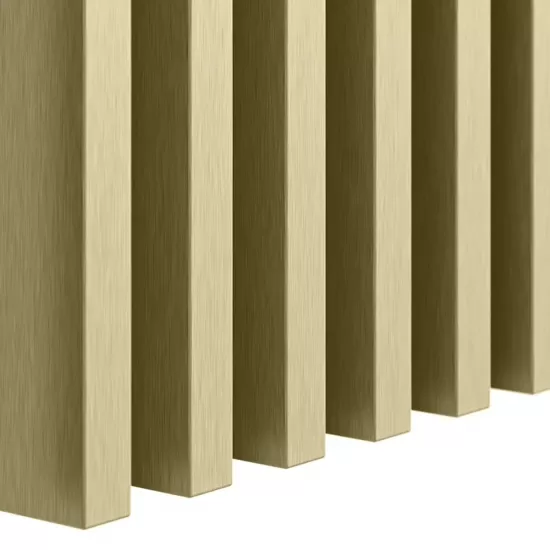 Stenske dekorativne lamele 3D Drvene letvice za pregradni zid (3x4 cm) (zlato metalik)