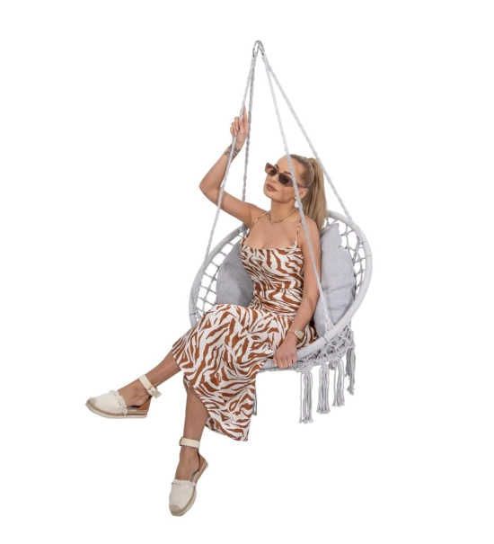 Vrtna gugalnica SPR0045, siva, do 150 kg