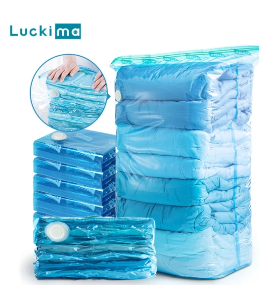 Organizator za potovalni kovček s kompresijo zraka, 1 zračna črpalka + 5 vrečk