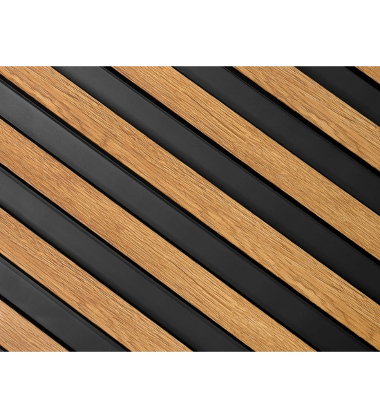 Dekorativni panel za kopalnico, hrast, LARGO, 12x270cm