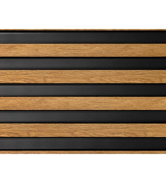 Dekorativni panel za kopalnico, hrast, LARGO, 12x270cm