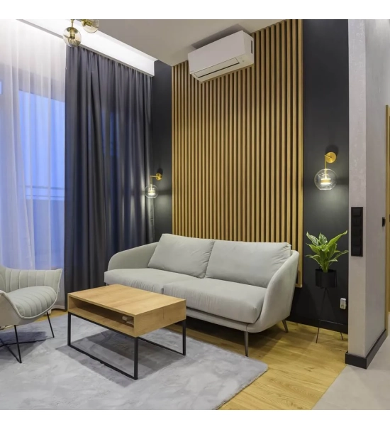 Tanka lamela za razmak, črna, 3cm široka, 275 cm višine