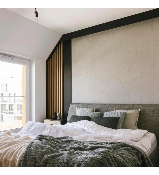 Tanka lamela za razmak, črna, 3cm široka, 275 cm višine