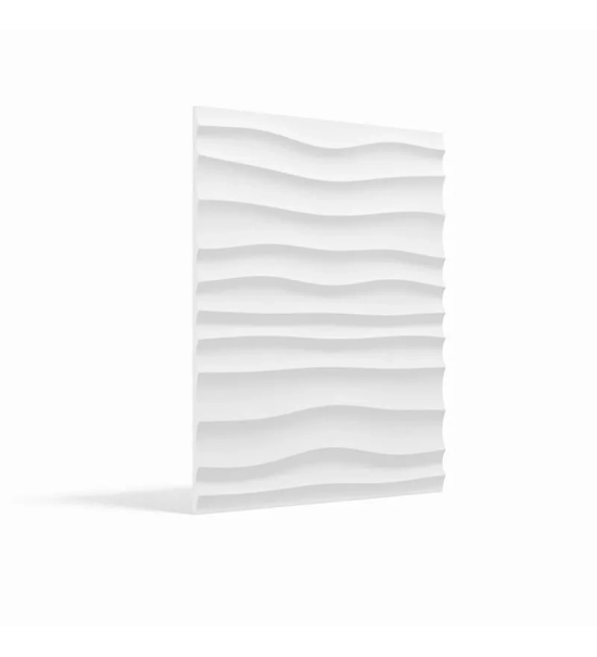3D stenski paneli Choppy Wave, 80x100cm, mavec