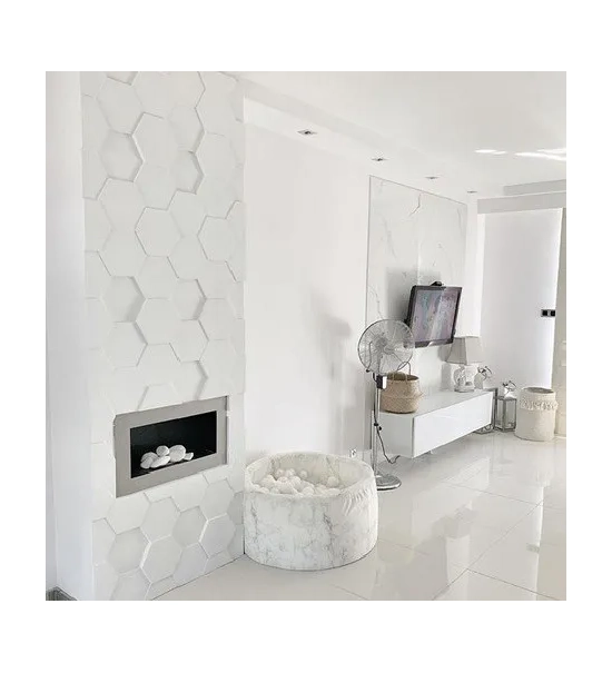 3D stenski paneli Honey, 70x80cm, mavec