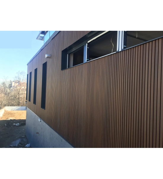 WPC wall cladding panel, board, WPC, 219x26x2900mm, brown (0.63 m2)