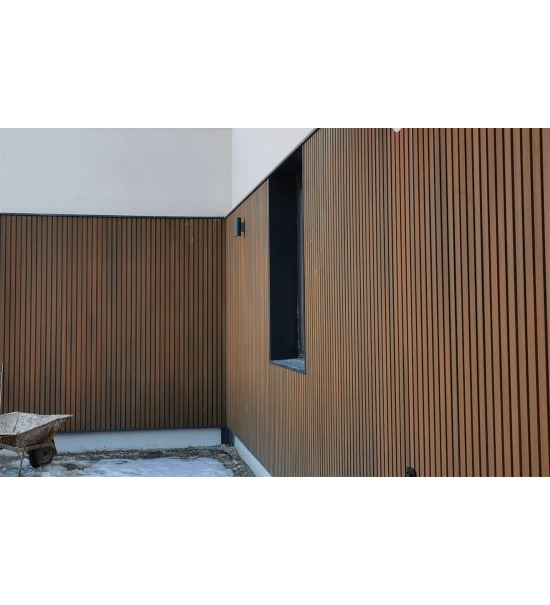WPC wall cladding panel, board, WPC, 219x26x2900mm, brown (0.63 m2)