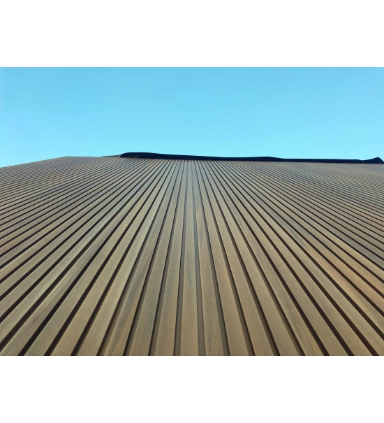 WPC wall cladding panel, board, WPC, 219x26x2900mm, brown (0.63 m2)