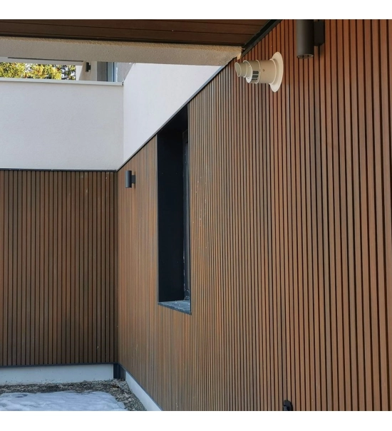 WPC wall cladding panel, board, WPC, 219x26x2900mm, brown (0.63 m2)