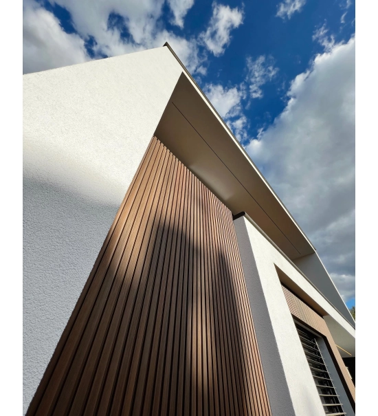 WPC wall cladding panel, board, WPC, 219x26x2900mm, brown (0.63 m2)