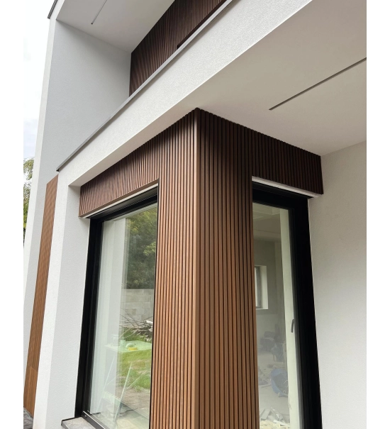 WPC wall cladding panel, board, WPC, 219x26x2900mm, brown (0.63 m2)