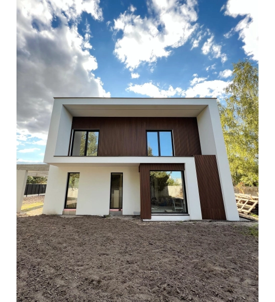 WPC wall cladding panel, board, WPC, 219x26x2900mm, brown (0.63 m2)