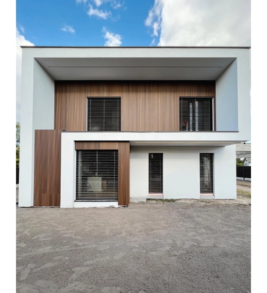 WPC wall cladding panel, board, WPC, 219x26x2900mm, brown (0.63 m2)