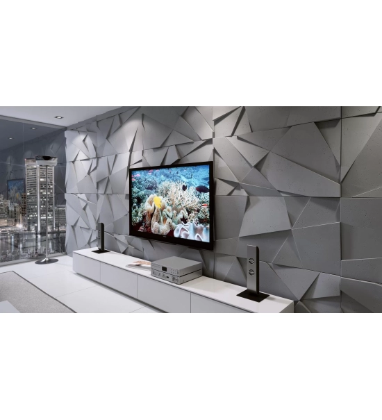 3D panel za steno, dekorativni beton, CRYSTAL PB 05
