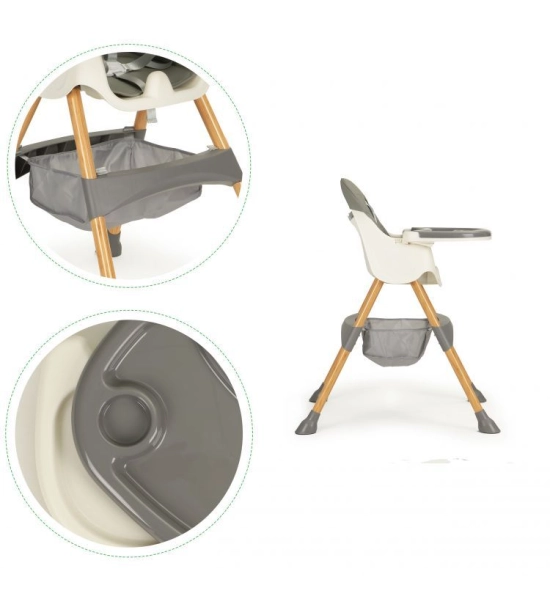 Hranilica za bebe 2v1, siva, NOAH