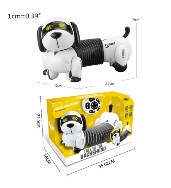 Robotski pas DOGGY, igračka za djecu, jazavčar, daljinski upravljač + praćenje