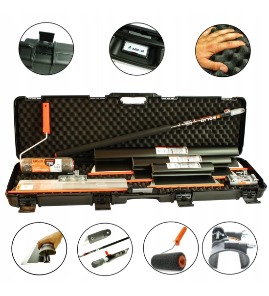 Komplet nožev za kitanje z mavčno maso in valjčkom v kovčku SOLID