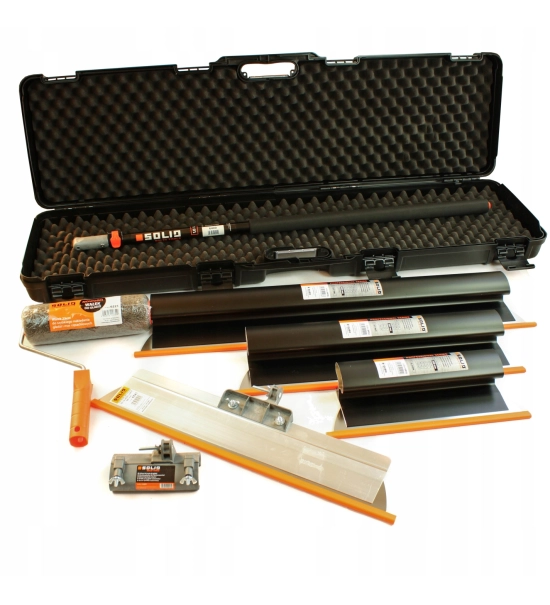 Komplet nožev za kitanje z mavčno maso in valjčkom v kovčku SOLID