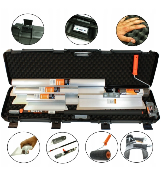 Set za obradu površina u suhoj gradnji u koferu SOLID