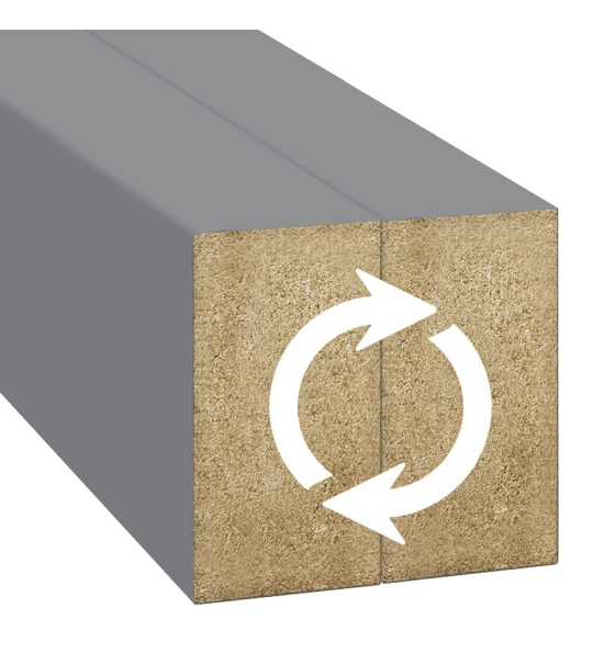 3D dekorativne lamele za stene in strop, lesena letev (sivo) 16x28mm