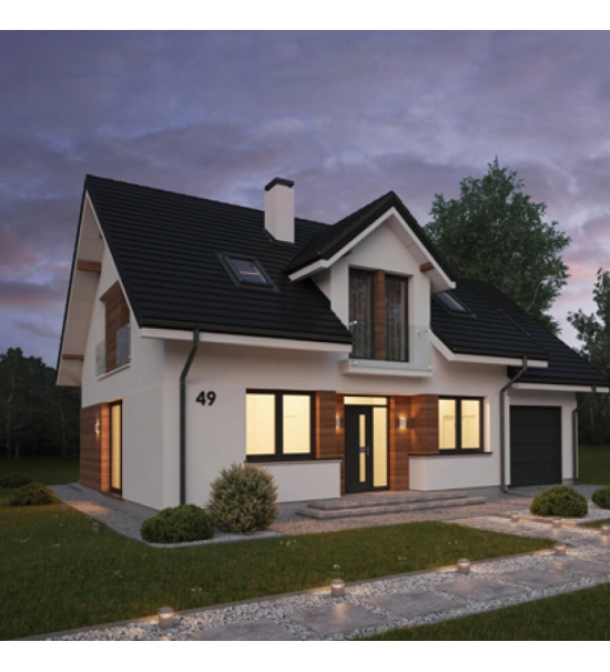 Fasadna obloga u roli, imitacija drveta, zlatni hrast, 260cm x 18 cm x 0,3 cm (0,47 m²)