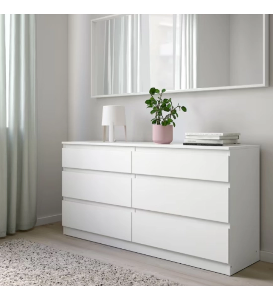 Komoda predalnik bela mat Classy 120x75x30cm