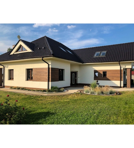 Fasadna obloga imitacija drveta, stiropor, sonoma hrast, 18 cm x 1,9 cm x 200 cm (0,36 m2)