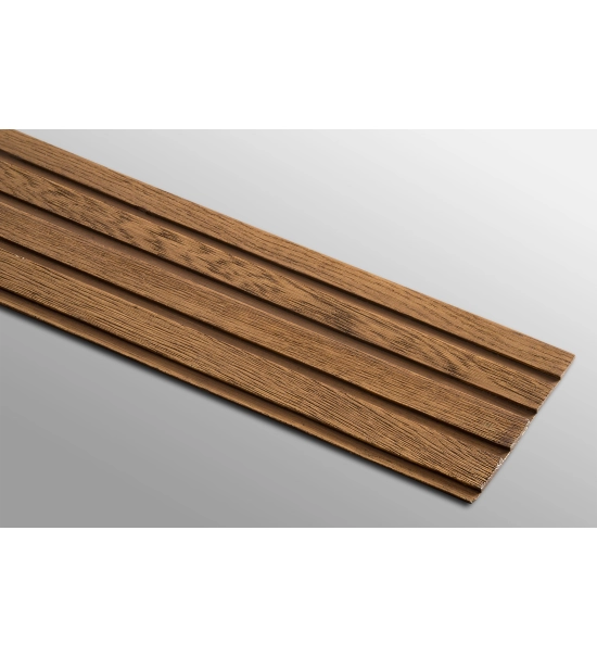 Fasadna obloga v roli, imitacija lesa, lamelle winchester, 260 cm x 18 cm x 0,3 cm (0,47 m²)