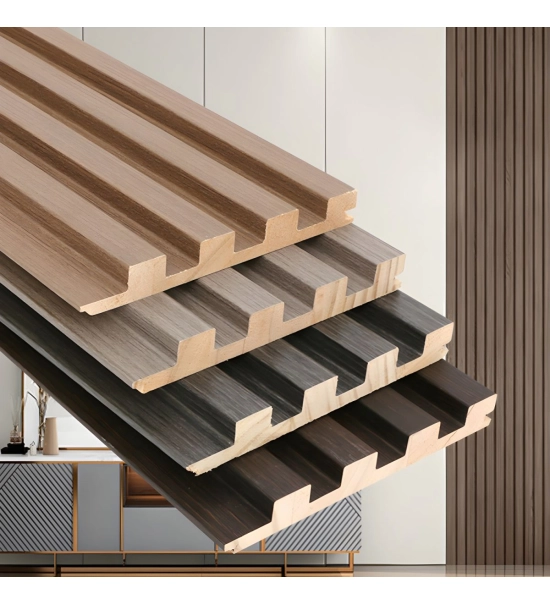 GRILL zidni panel, masivno drvo, vodootporan, ORAH, 147x2750 mm (0.40 m²)