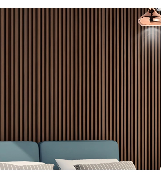 GRILL zidni panel, masivno drvo, vodootporan, ORAH, 147x2750 mm (0.40 m²)