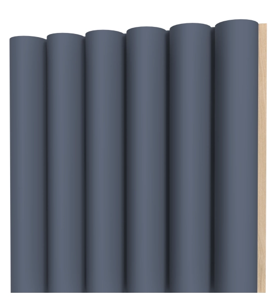 ZAOBLJEN stenski panel, masivni les, vodoodporen, TEMNO MODRO, 147x2750 mm (0.40 m²)