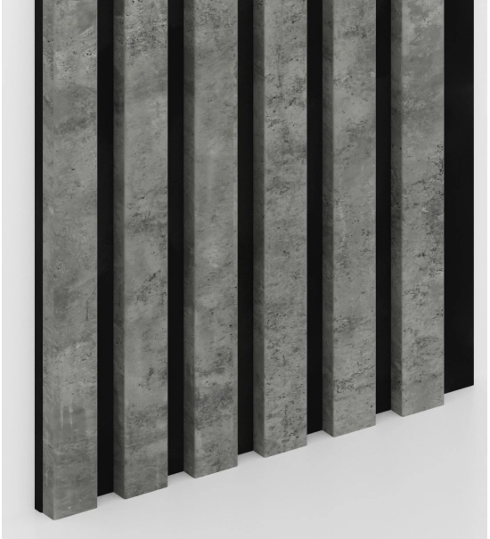Akusztikus fa panel, BETON/LOFT, 28x275cm (0.77 m²)