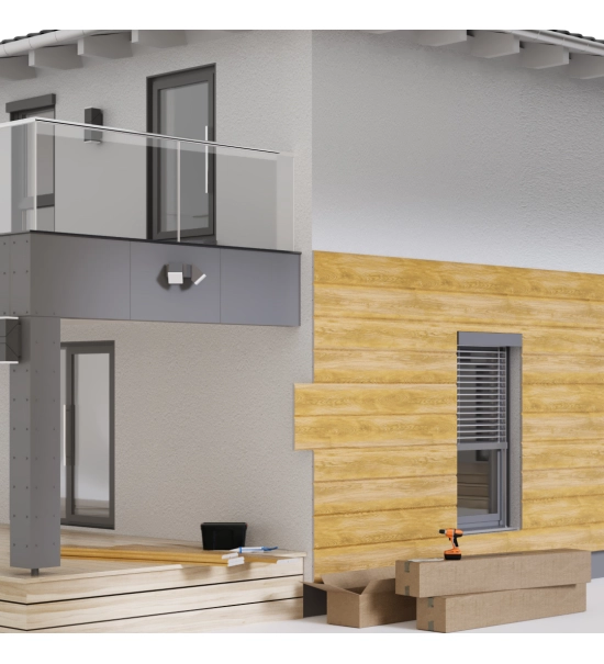 Fasadna obloga imitacija drveta, stiropor, winchester, 18 cm x 1,9 cm x 200 cm (0.36 m2)