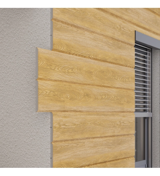 Fasadna obloga imitacija drveta, stiropor, winchester, 18 cm x 1,9 cm x 200 cm (0.36 m2)