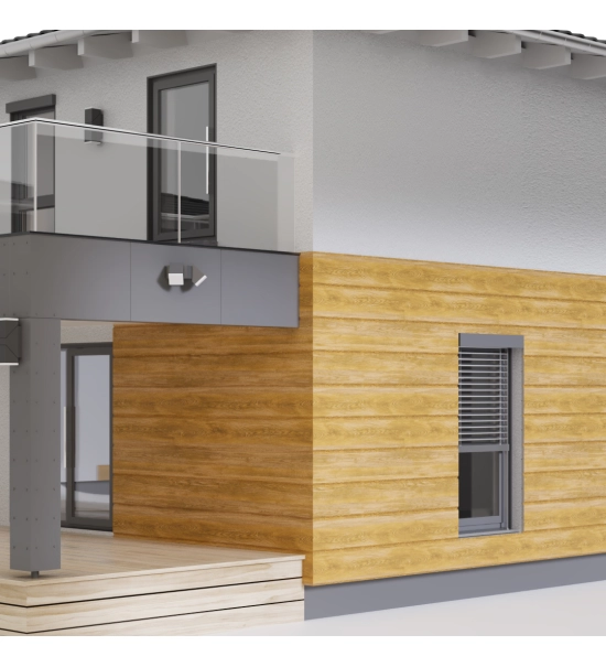 Fasadna obloga imitacija drveta, stiropor, winchester, 18 cm x 1,9 cm x 200 cm (0.36 m2)