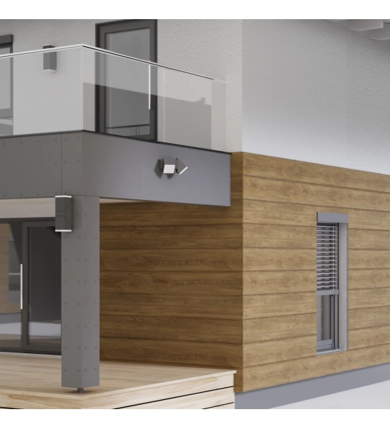 Fasadna obloga imitacija drveta, stiropor, hrast, 18 cm x 1,9 cm x 200 cm (0,36 m2)