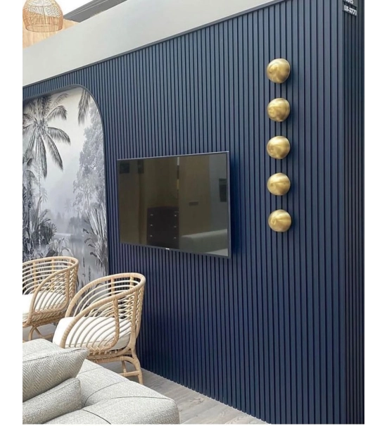 ZAOBLJEN stenski panel, masivni les, vodoodporen, TEMNO MODRO, 147x2750 mm (0.40 m²)