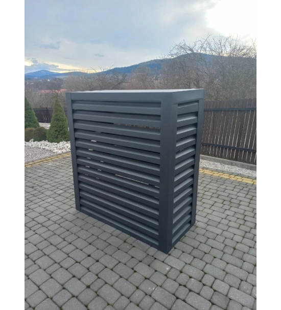 Outdoor cover for heat pump, anthracite, 120x150x80 cm