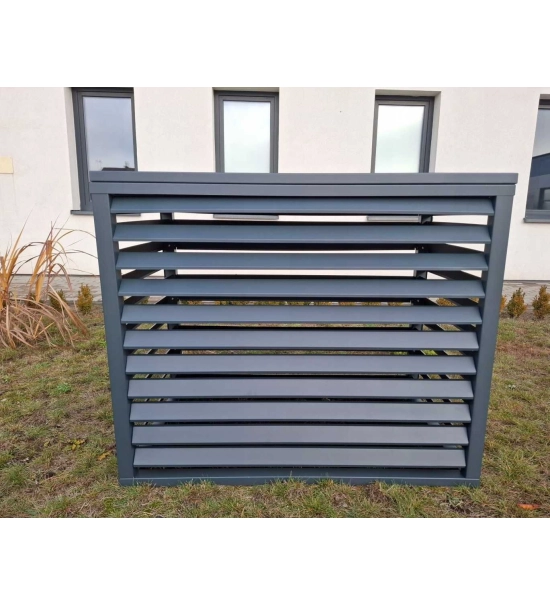 Outdoor cover for heat pump, anthracite, 120x150x80 cm