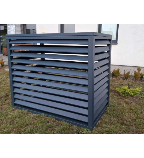 Outdoor cover for heat pump, anthracite, 120x150x80 cm